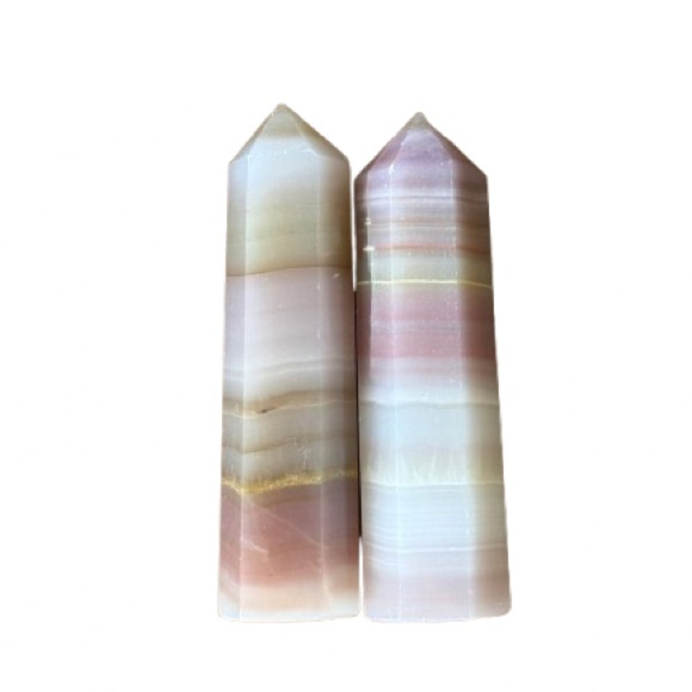 Pink Banded Onyx (Pair)